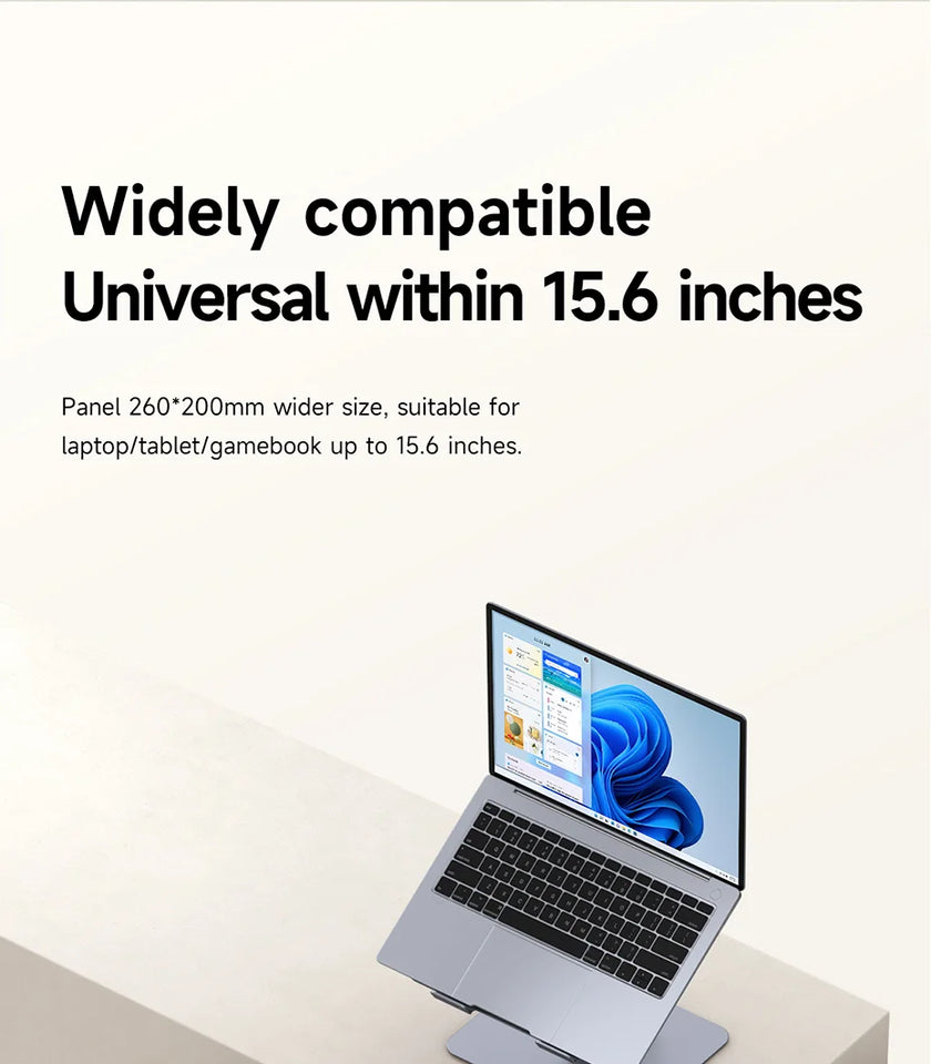 Hagibis Adjustable Aluminum Laptop Stand for Desk with USB C Dock Ergonomic Laptop Riser USB C Hub For Macbook Windows Notebook