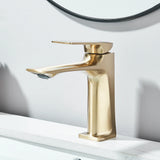 Brass Core Modern Bathroom Sink Faucet Single Handle Deck Mounted Wash Basin Water Tap Hot And Cold Water Mixer