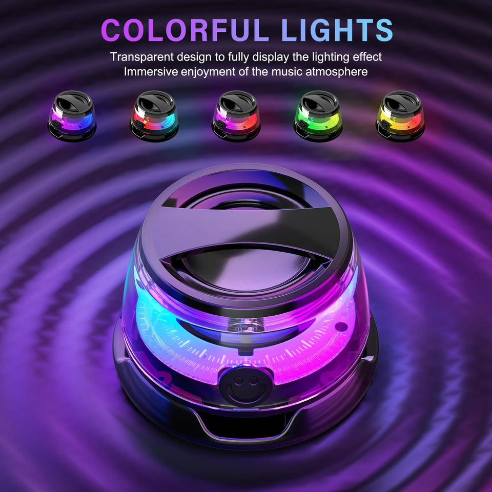Magnetic Bluetooth Speaker BT5.3 Wireless Stereo Portable Mini Outdoor Speaker G200 RGB Light Magnetic Phone Stand for ios/Andro