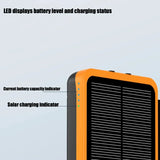 50000mAh Portable Solar Power Bank Fast Charging USB-C/USB-A for IOS Android Outdoor Large Capacity Charger