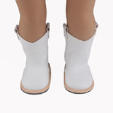 7.5cm American Dolls Leather Boots 8cm Highth PU High-quality Doll Shoes For 43cm New Born Doll 1/3 BJD Girl Dolls