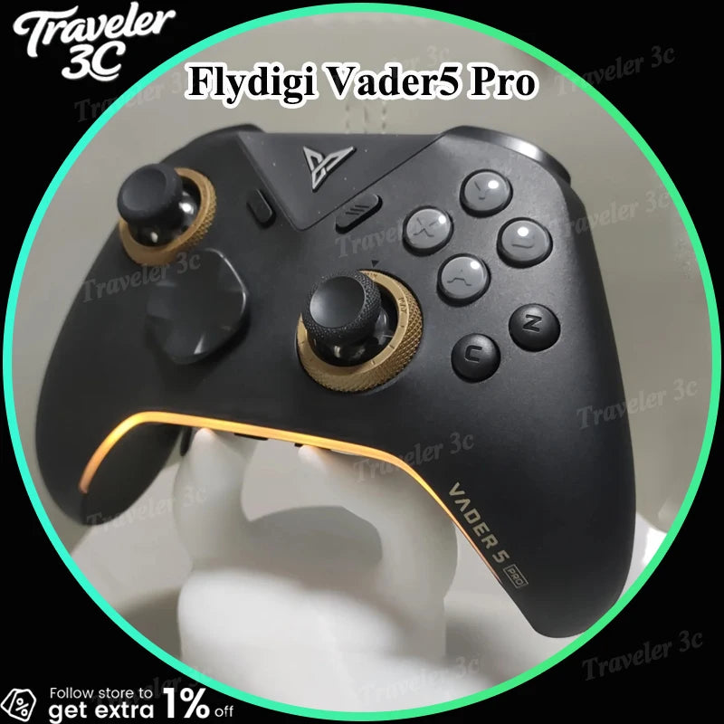 100% Original Flydigi Vader5 Pro Wireless Bluetooth Gaming Controller Customized Adjustment Lever Joystick Trigger Gamepad PC