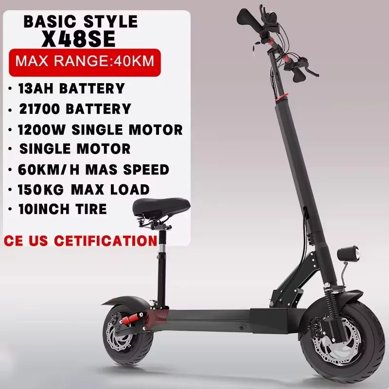 [8 models]10/11 Inch 48V-72V 1000W-6000W Electric Scooter 50-85km/h Fast E Scooter Off Road Electric Kick Scooter Foldable Adult