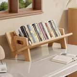 Wooden Desktop Bookshelf Portable Desktop Storage Rack Tilting Bookshelf Suitable for Study Room Decoration Office Desk