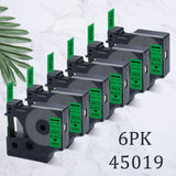 3~6PK Dymo D1 Label Tape 45013 for Dymo Label Maker Refill Black on White Compatible for DYMO LabelManager 160 280 Label Printer