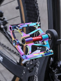 WEST BIKING Bicycle Pedal Three Bearing Aluminum Alloy Pedal Mountain Bike Road Bike Pedal Color Bike Accessories
