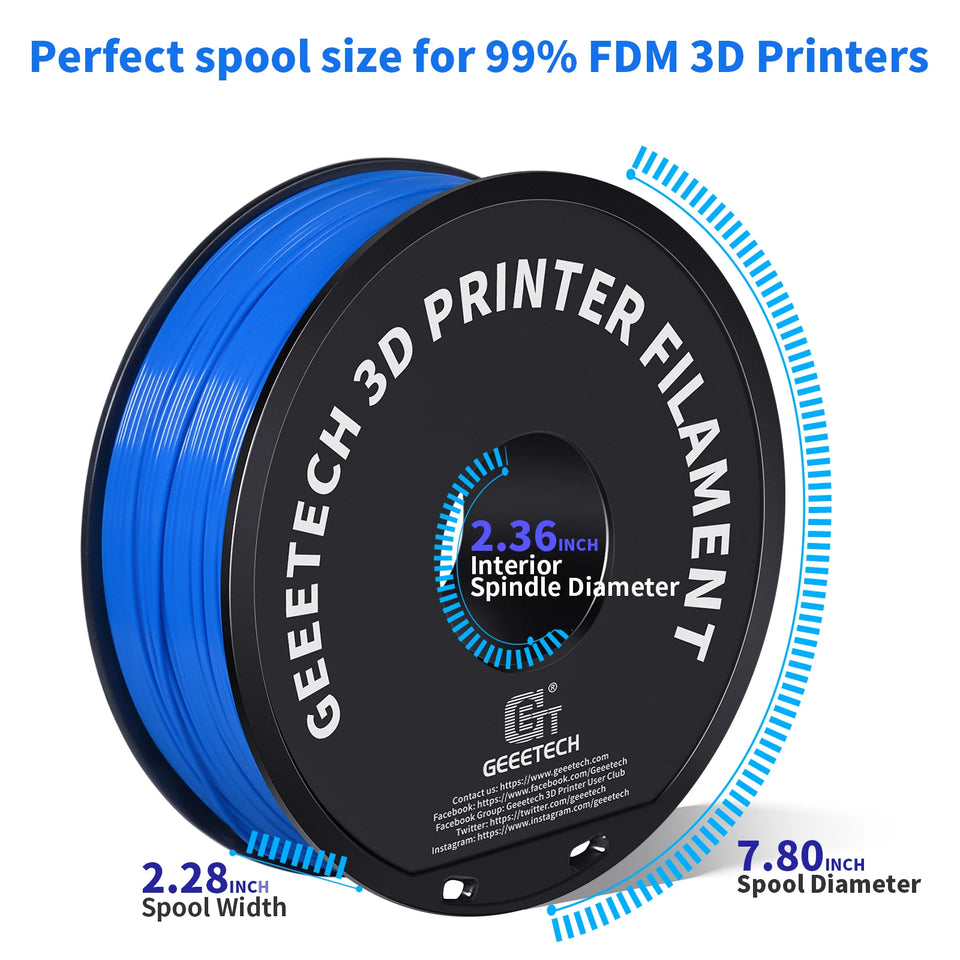 GEEETECH 5Rolls 3D TPU Flexible Filament TPU material 1.75mm Plastic Vacuum Packaging, Non-Toxic High Quality Safe,fast ship
