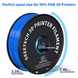 GEEETECH 5Rolls 3D TPU Flexible Filament TPU material 1.75mm Plastic Vacuum Packaging, Non-Toxic High Quality Safe,fast ship