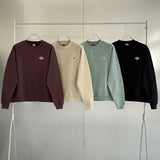 2024 Exported to Japan Spring Thin Sweatshirt Men/Women Same Embroidery Brand Cotton O-Neck Long Sleeve Loose Tracksuit Tops