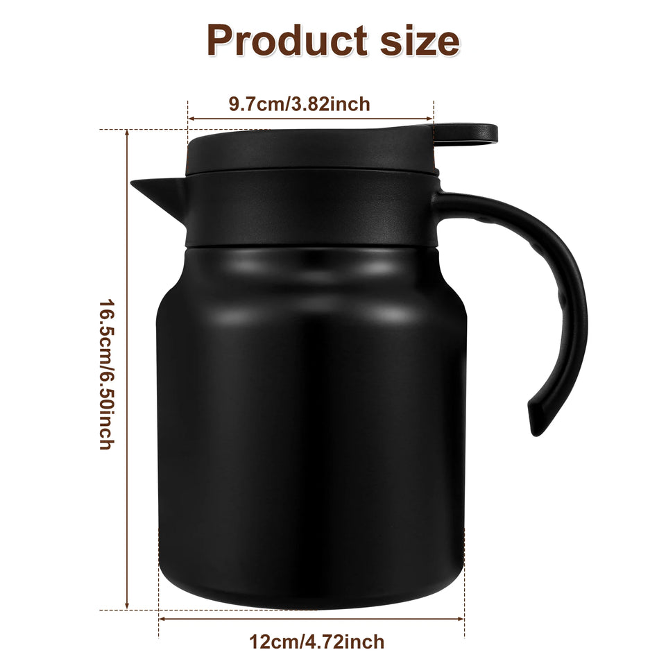 Vintage Floral Tea Thermos Stainless Steel Tea Kettle Drip-Proof Tea Pot With Tea Infuser Mini Thermo Coffee Pot Home Teaware