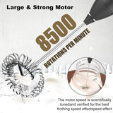 Wireless Milk Frother Electric Type-C Handheld Blender Stainless Steel Mini Coffee Maker Whisk Mixer For Coffee Cappuccino Cream