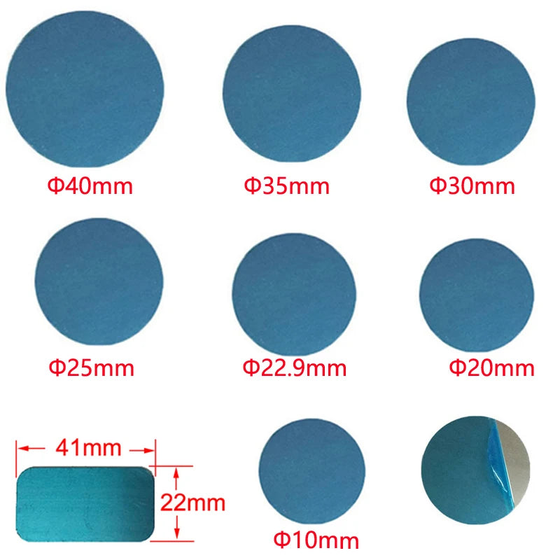 100pcs 10mm 15mm 20mm 25mm 30mm 35mm 40mm Metal Plate disk iron sheet for Magnet Mobile Phone Holder Car Phone Stand holders