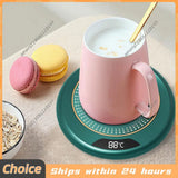 USB Coffee Mug Warmer with 3 Temperature Settings Smart Cup Warmer Electric Beverage Warmer for Hot Coffee Tea and Milk