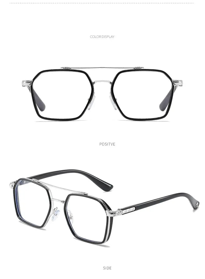 Men And Women Retro Double Beam Anti Blue Light Computer Mirror Reading And Playing Games Eye Protection 2023