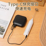 1 electric coffee frother, milk frother, egg beater, handheld 3-speed rechargeable cream maker, 3-speed kitchen mixer