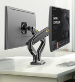 NB F160 Gas Spring 360 Degree Desktop 17"-27" Dual Monitor Holder Arm Full Motion Monitor Mount Bracket Load 2-9kg each
