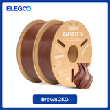 ELEGOO Rapid PETG Filament 1.75mm 1KG,High Speed 30-600mm/s 3D Printer Filament 1kg Fits for Most FDM 3D Printers