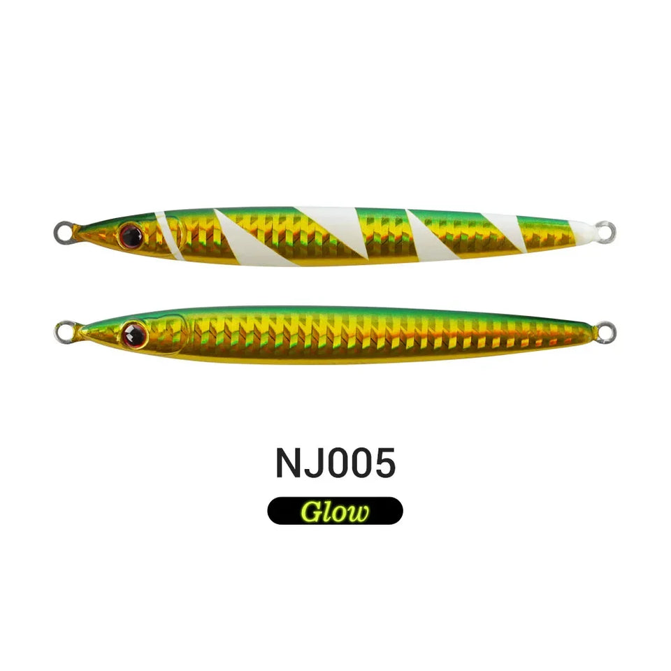 Noeby Metal Jig Fishing Lure 60g Long Casting Jigs Steel Panels Stronger Shore Jigging Long Casting Saltwater Fishing Lures