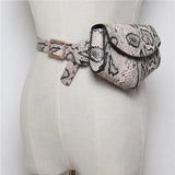 Women's Snake Waist Bag Heart Shaped Belt Bags Brand Designer Fanny Pack PU Leather Crossbody Chest Bag Fashion Small Hip Purse
