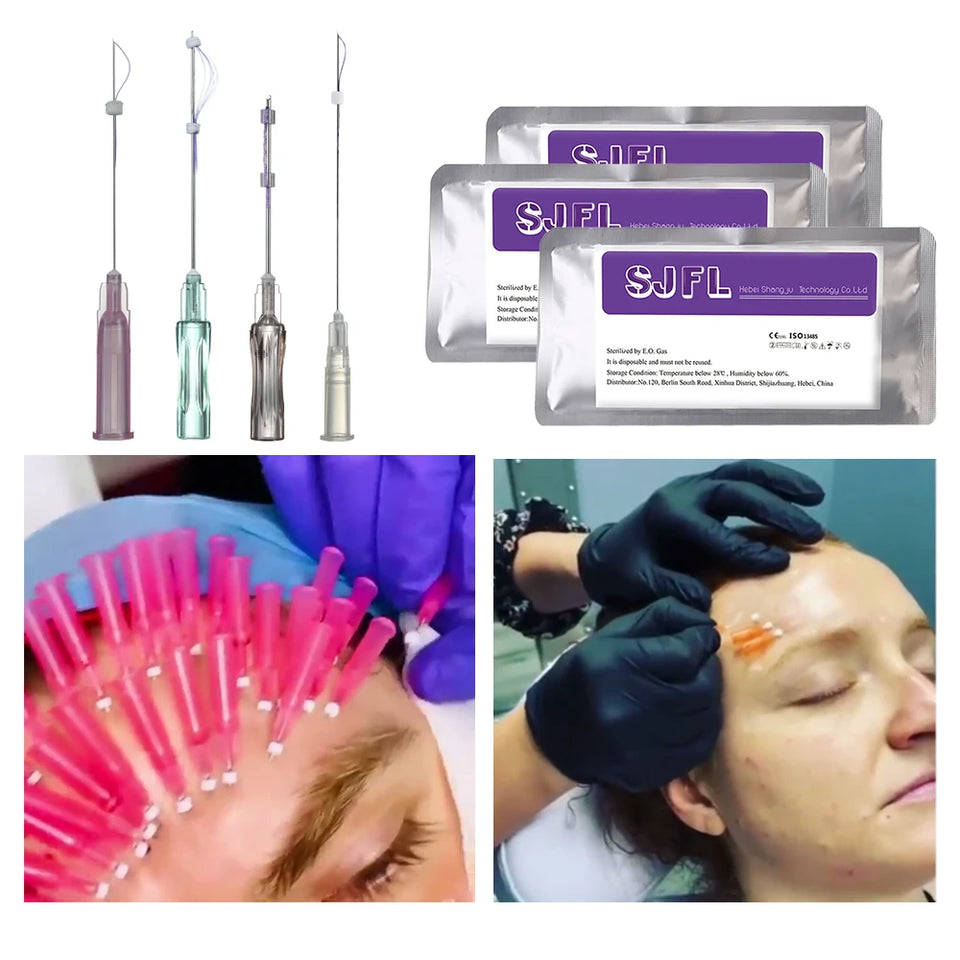 10/20 Pcs Pack Mono Screw Cog PDO Threads 29g 30g 19g 18g 21g Practice Veterinary Human Face Lift Threads PDO