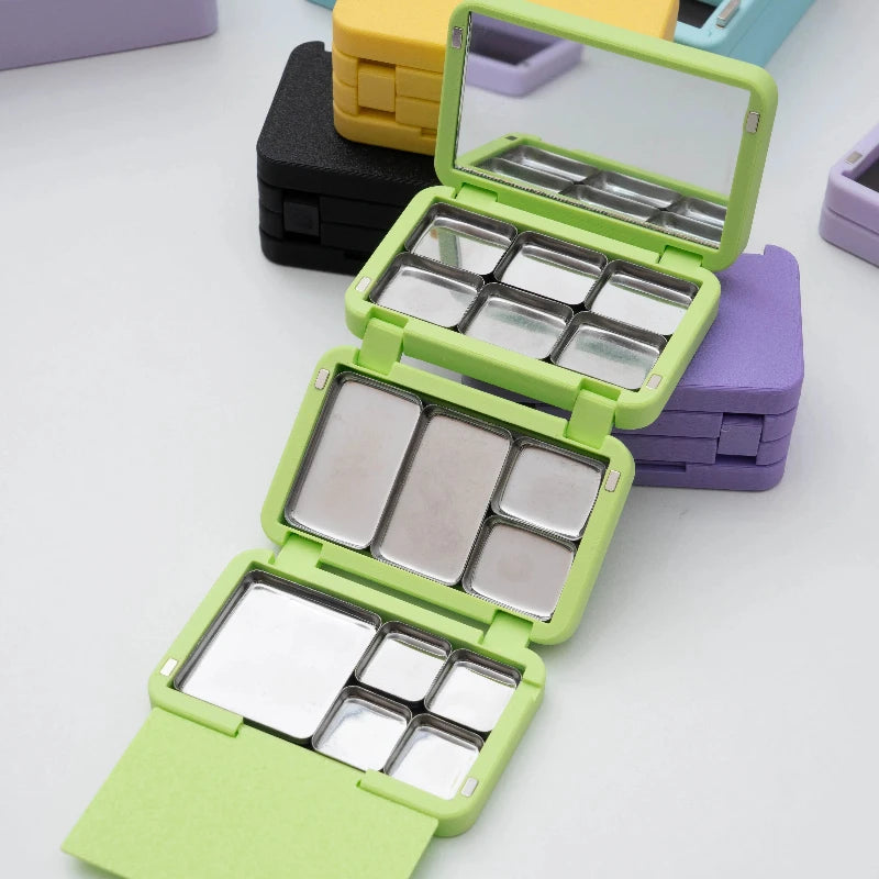 Magnetic Disk Packaging Boxes Combination Three-fold Multi-layer Self-organized with Baffle Empty Packaging Magnetic Force Box
