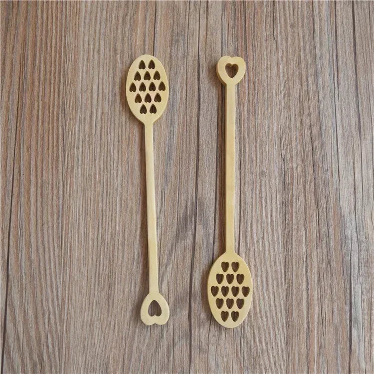 Environmentally Friendly Solid Wood Mixing Spoon Home Kitchen Utensil Spoon Creative Coffee Beverage Honey Mixing Tool Wholesale