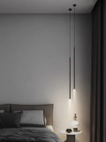 Modern Minimalist LED Longer Pendant Lights For Bedroom Bedside Reading Chandelier Lamps Living Room Bar Coffee Decor Fixtures