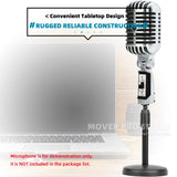 Table Desktop Holder Microphone Stand Compatible With Shure 55 SH 55SH II Classic Tabletop Extending Boom Bracket Desk Mic Mount