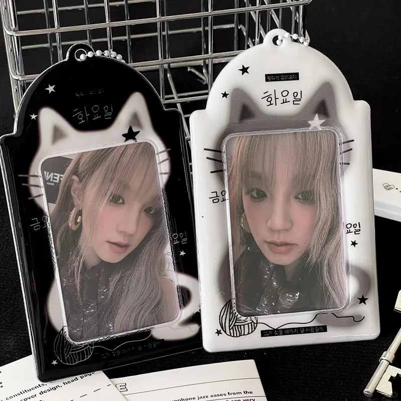 Idol Photocard Holder Photo Album pc holder kpop Protector Sleeves Keychain for Bag Poka Supplies Photo Decoration Cardholder
