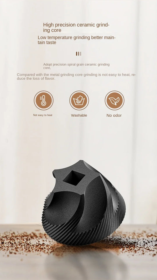 Electric Coffee Bean Grinder Rechargeable 40 Gears External Adjustable Household Portable Hand-Pour Electric Mini Coffee Grinder