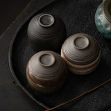 Mini Shot Coffee Tea Cup 2oz 60-80ml Creative Round Retro Ceramic Tea Cup