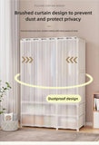 Large Capacity Portable Wardrobe Closet Durable Sturdy Assembly Clothes Organizer Bedroom Dustproof Storage Solution