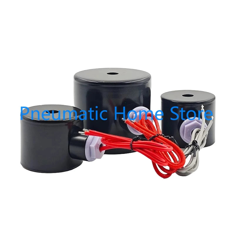 Solenoid Valve Coil for 2W-160-15 2W-200-20 2W-250-25 2W-400-40 2W-500-50 Series Water Valves AC220V DC24V Inner Diameter 16mm
