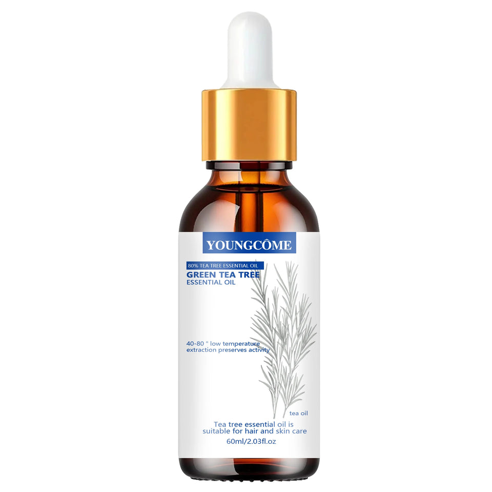 Tea Tree Essential Oil ,100% Pure Nature for Aromatherapy, Diffuser, Humidifier,  Woody, Relieving Stress，Massage Muscle