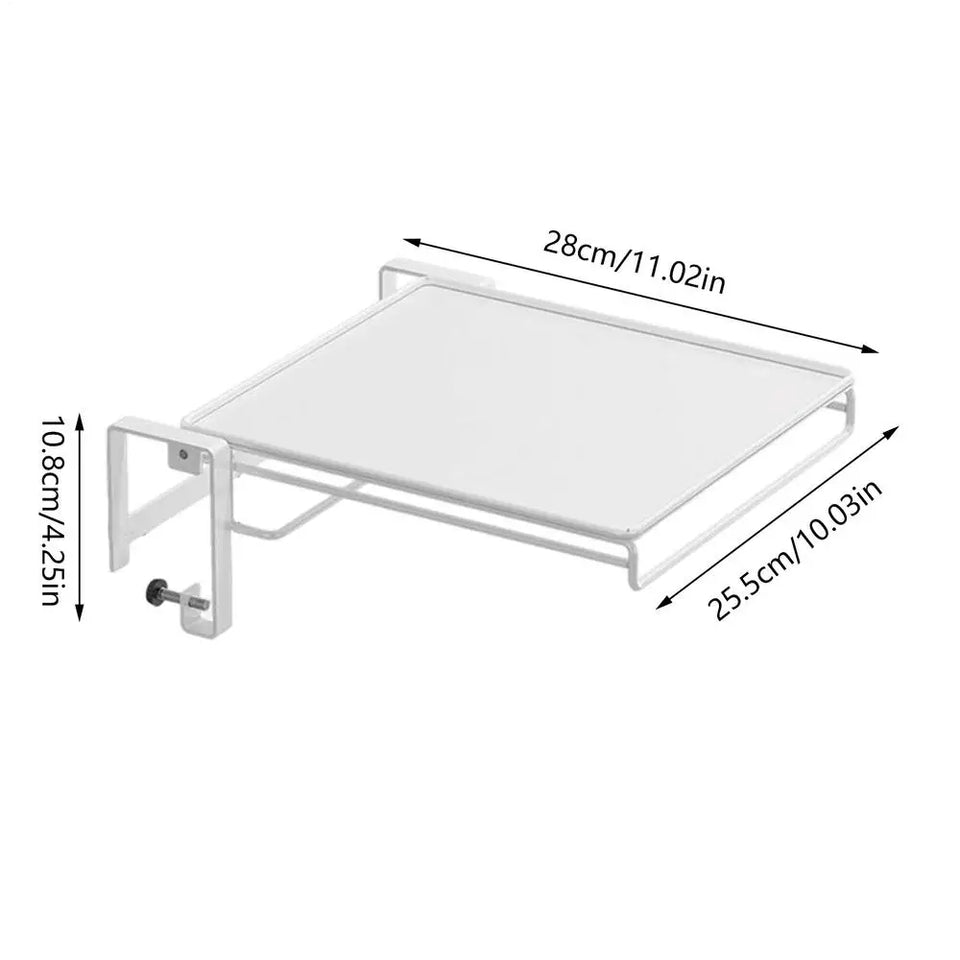 Cabinet Foldable Wall Desk Laundry Floating Table Space-Save Kitchen Shelf With Towel Rack Countertop Cabinet Extension Storage