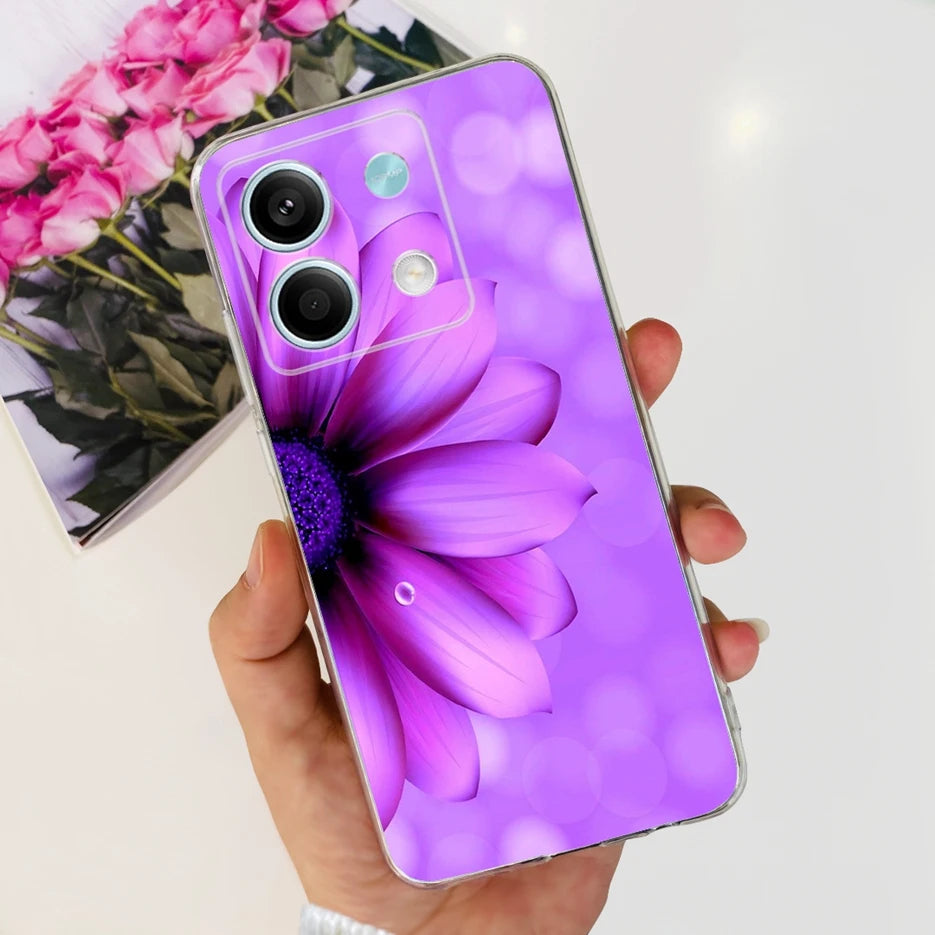 For Xiaomi Redmi Note 13 4G Case Cute Cat Butterfly Cover Soft Silicone Phone Case For Redmi Note 13 Pro Plus Note13 Full Bumper