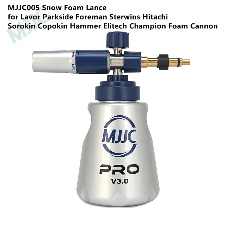 2025 New Arrivals! MJJC Snow Foam Lance PRO V3.0 High Pressure Car Washer Compatible Varies Adapters 1.2L Bottle Foam Gun Cannon
