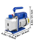 SIHAO 1.8CFM Vacuum Pump with Gauges AC Refrigerant  Vacuum Packing Air Condition Automobile Maintenance 220V 110V