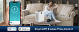 Jafända Air Purifiers for Home Large Room, Smart WiFi and Alexa Control, True HEPA Filter Air Cleaner with Activated Carbon
