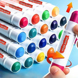 12/18/24 Colors Solid Quick-drying Gouache Stick Set for Children and Students To Draw Water-soluble Colorful Watercolor Pens