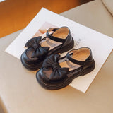 Girl Walking Shoes for Baby Girls Soft Bottom Casual Shoes Spring Autumn Bow Round Toe Princess Dress Soft Sole Non-slip Shoes