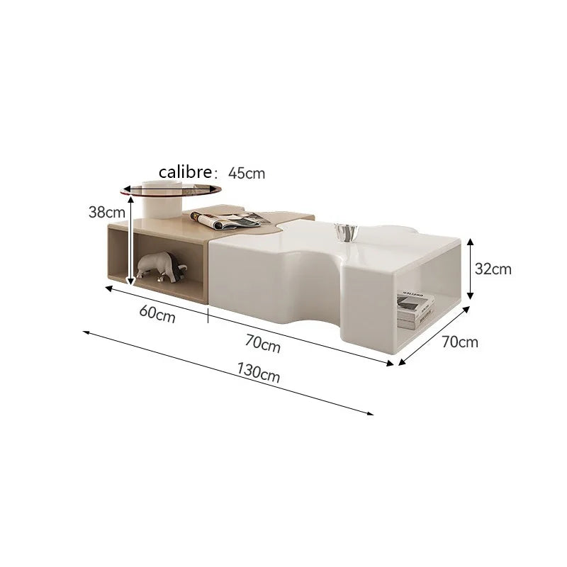 Light Luxury Tea Table Set Tea Table Small Living Room Home Modern Minimalist Patchwork Tea Table