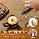 Handheld Milk Frother Foam Maker For Latte Mini Whisk Coffee Cappuccino Frappe Matcha Hot Chocolate Egg Beater Drink Mixer