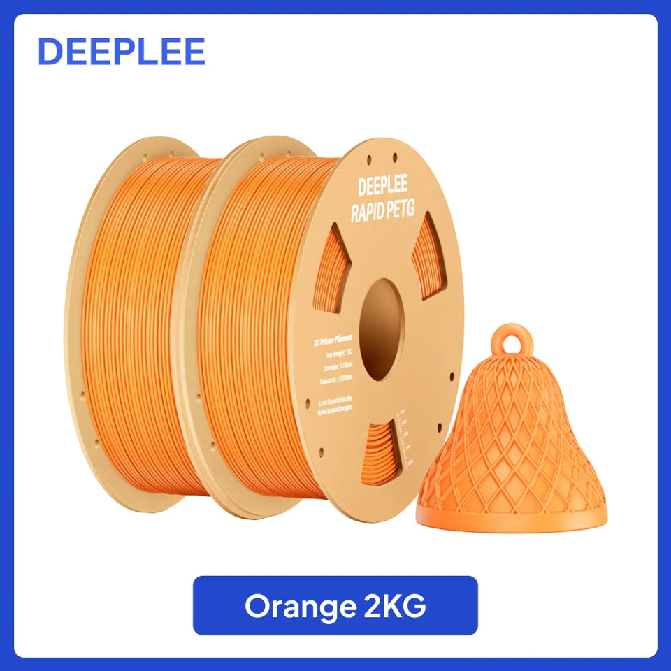 DEEPLEE Rapid PETG Filament 1.75mm 1KG 3d printing materials PETG Black Filament 1kg Fits for Most FDM 3D Printers DEEPLEE