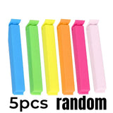 10/5PCS Portable Kitchen Storage Food Snack Seal Sealing Bag Clips Sealer Clamp Plastic Tool Kitchen Accessories Food Bag Clips