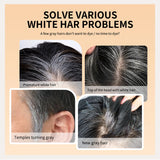2in1 Hair Dye Stick with Comb Black Brown Coffee Long Lasting Temporary Hair Coloring Covered White Hairs Hairline Pen Washable