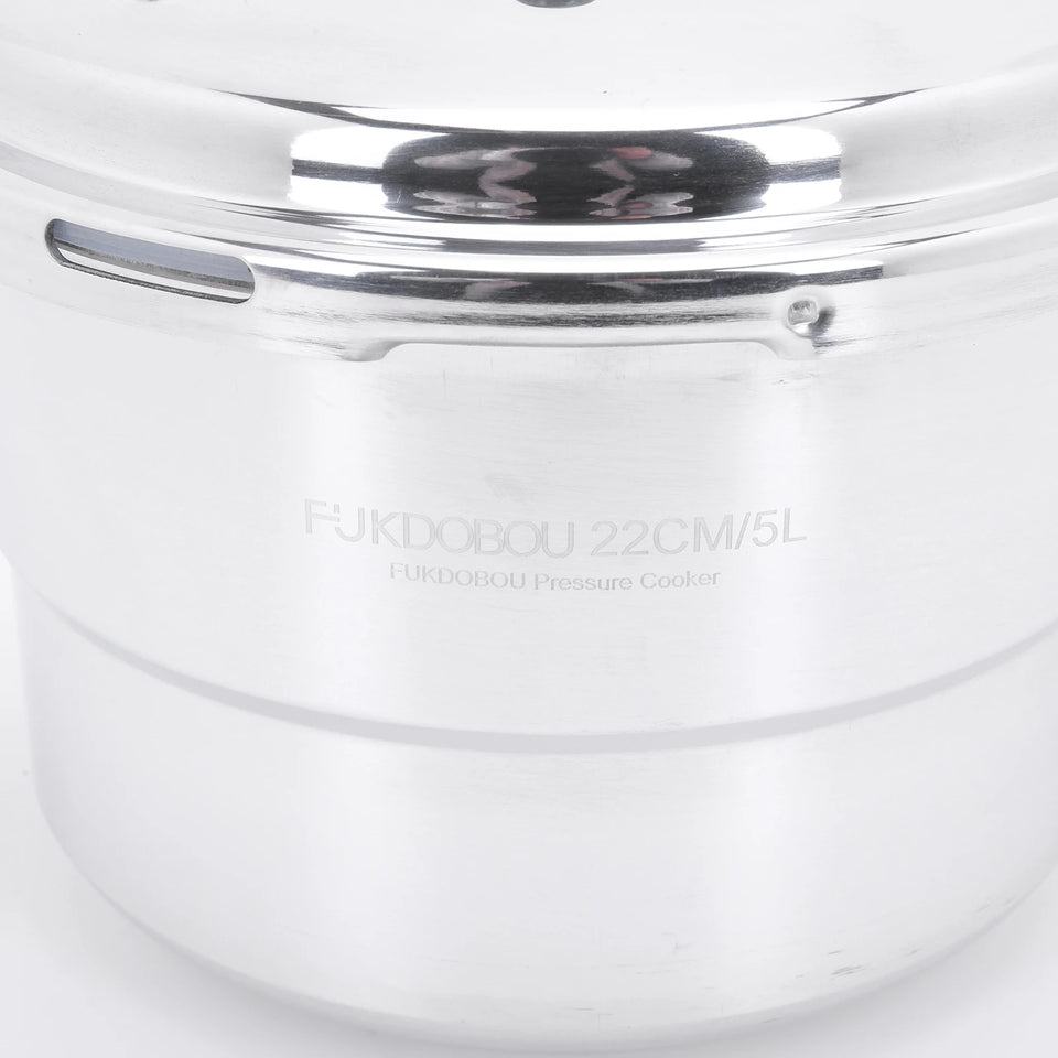 Aluminum Pressure Cooker with Steaming Plate Pressure Cooker Household Stovetop Pressure Canner for Gas and Induction Stoves
