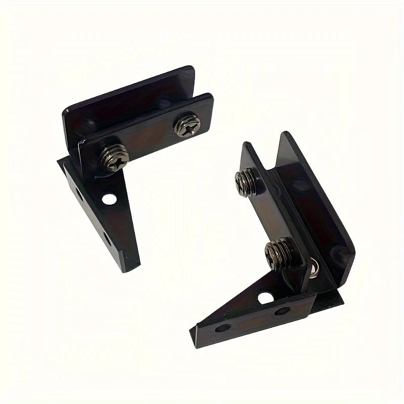 Closet Door Aluminum Glass Hinges L-shaped Cupboard Door Hinges Kitchen Accessories Door Hinges For Doors Cabinet Doors Kitchen
