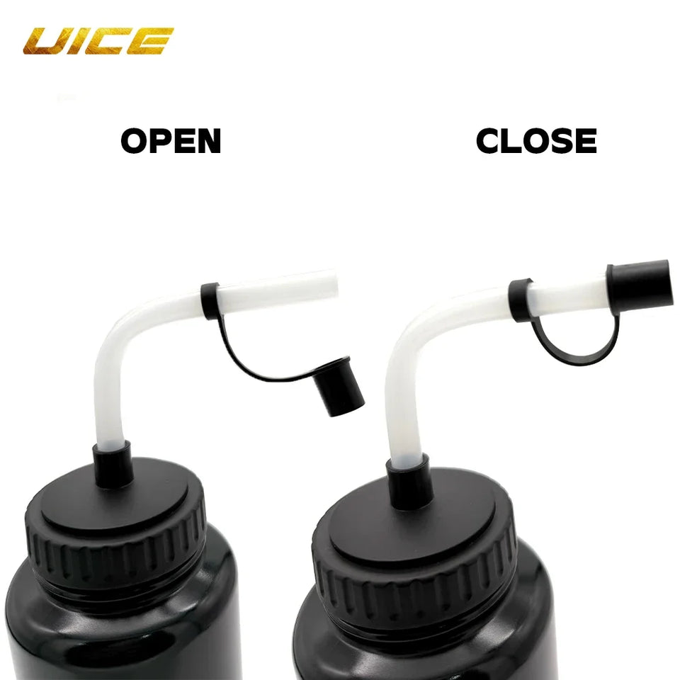 1000ML Ice Hockey Water Bottle BPA Free Bent Pipe Hockey Sports Bottle Hockey Equipment Football Lacrosse Bottles Sports Gear