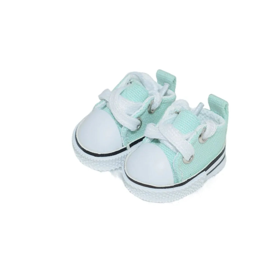 Hand-made Doll Shoes Replacement 4.5cm Doll Replacement Accessories Multiple Styles DIY Canvas Shoes for 15CM Cotton Doll